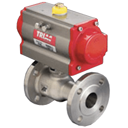 A-T Controls Fire safe Unibody Flanged Automated Ball Valve, F91 Series